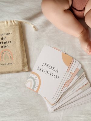Tarjetas Primer Año del Bebé Rainbow