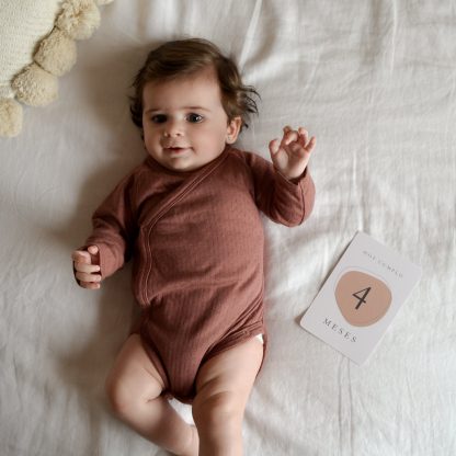 Tarjetas Primer Año del Bebé Rainbow - Imagen 7