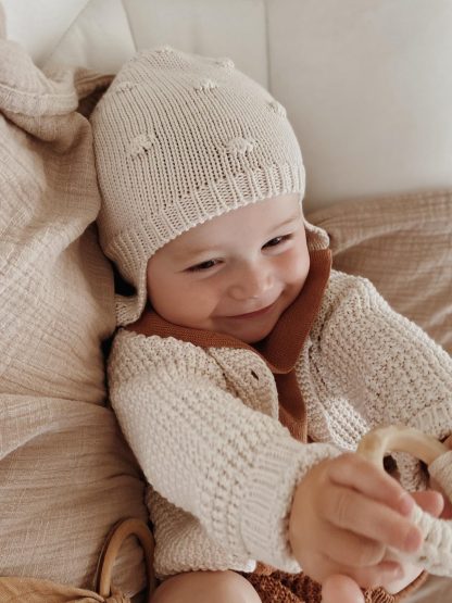 Gorrito punto chickpea cream - Imagen 2